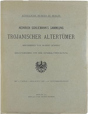Imagen del vendedor de Heinrich Schliemann's Sammlung: Trojanischer Altertmer a la venta por Untje.com