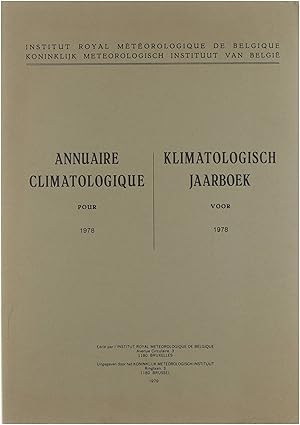Annuaire climatologique = Klimatologisch jaarboek 1978