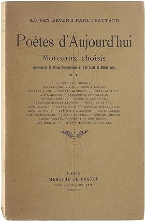 Bild des Verkufers fr Potes d'Aujourd'hui - Morceaux choisis - Volume 2 zum Verkauf von Untje.com