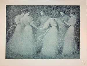 L'estampe Moderne. La ronde.Lithographie Originale