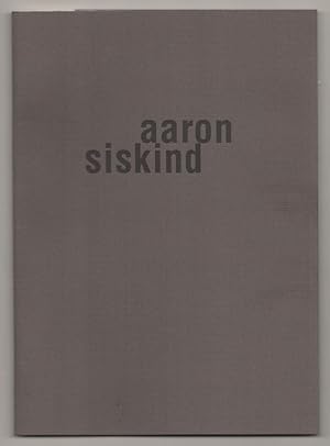 Imagen del vendedor de Aaron Siskind: Photographs 1944-1963 a la venta por Jeff Hirsch Books, ABAA