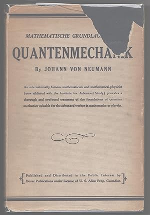 Mathematische Grundlagen der Quantenmechanik [= Mathematical Foudations of Quantum Mechanics]