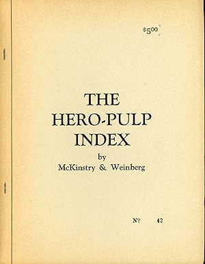 Immagine del venditore per THE HERO-PULP INDEX venduto da Currey, L.W. Inc. ABAA/ILAB