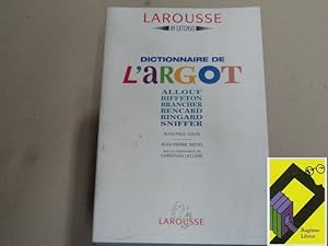 Bild des Verkufers fr Dictionnaire de l'argot zum Verkauf von Ragtime Libros