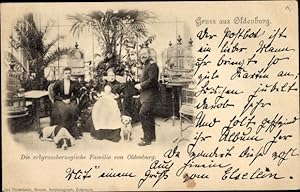Ansichtskarte / Postkarte Die erbgroßherzogliche Familie von Oldenburg, Friedrich August