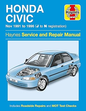 Immagine del venditore per Honda Civic (Nov 91 - 96) Haynes Repair Manual venduto da moluna