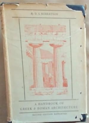 Bild des Verkufers fr A Handbook of Greek and Roman Architecture zum Verkauf von Chapter 1