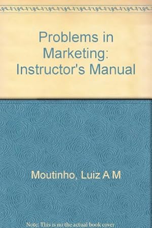 Seller image for Problems in Marketing: Instructor s Manual for sale by WeBuyBooks