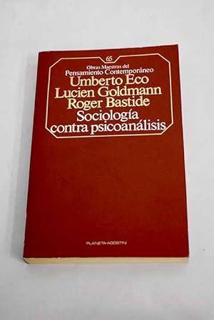 Seller image for Sociologa contra psicoanlisis for sale by Alcan Libros