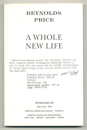 Bild des Verkufers fr A Whole New Life zum Verkauf von Between the Covers-Rare Books, Inc. ABAA