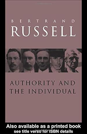 Seller image for Authority and the Individual for sale by WeBuyBooks