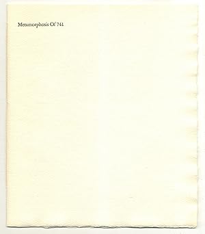 Seller image for Metamorphosis of 741 for sale by Between the Covers-Rare Books, Inc. ABAA