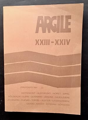 Seller image for Argile nXXIII-XXIV : printemps 1981. for sale by Le Livre  Venir