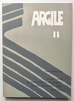 Image du vendeur pour Argile nII : printemps 1974. mis en vente par Le Livre  Venir