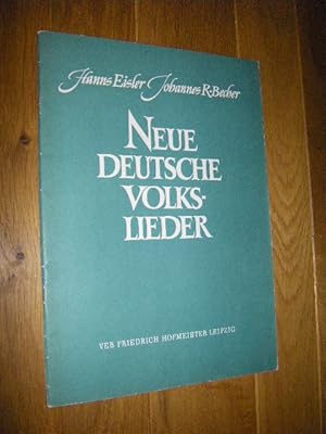 Bild des Verkufers fr Neue deutsche Volkslieder. Fr Gesang mit vereinfachter Klavierbegleitung zum Verkauf von Versandantiquariat Rainer Kocherscheidt