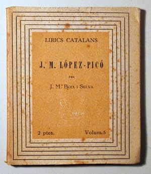 Seller image for J.M. LPEZ PIC - Barcelona 1938 for sale by Llibres del Mirall