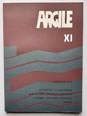 Imagen del vendedor de Argile nXI : automne 1976. a la venta por Le Livre  Venir