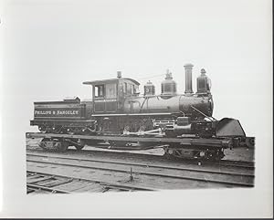 Immagine del venditore per Phillips & Rangeley RR Baldwin 2-6-0 steam locomotive #3 on flatcar photo venduto da The Jumping Frog