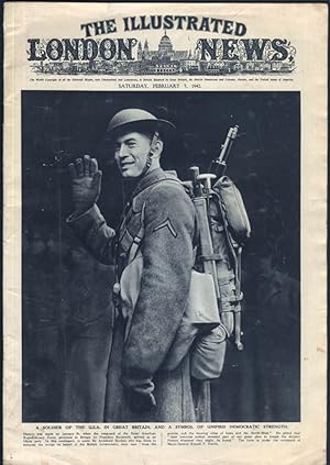 Seller image for ILLUSTRATED LONDON NEWS 2/7 1942 US Soldier in UK; Jet Fighters; Macassar Strait for sale by The Jumping Frog