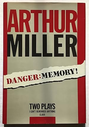 Seller image for Danger: Memory! Two Plays. I Can't Remember Anything / Clara. for sale by Monkey House Books