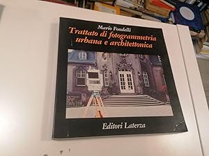 Imagen del vendedor de Trattato di fotogrammetria urbana e architettonica a la venta por Libreria Utopia Pratica