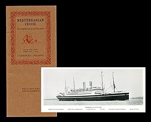 [CPR - New York] 1925 Mediterranean Cruise S.S. Empress of Scotland - Preliminary Announcement