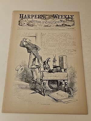 Seller image for 1878 Harper's Weekly: Uncle Sam and Our Patient Artist (Thomas Nast) - Theatrical Scene Painters at Work - On the Way to Yosemite Valley - Failure of the City of Glasgow Bank - Afghanistan for sale by rareviewbooks