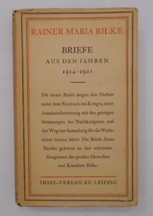 Briefe; Teil: Aus den Jahren 1914 bis 1921.