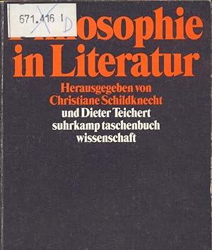 Bild des Verkufers fr Philosophie in Literatur zum Verkauf von avelibro OHG