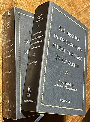 Image du vendeur pour The History of English Law before the Time of Edward I (Two Volumes) mis en vente par DogStar Books