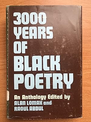 Immagine del venditore per 3000 Years of Black Poetry: An Anthology venduto da Burke's Books