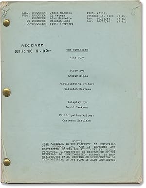 The Equalizer: The Cup (Original screenplay for the 1986 television episode)