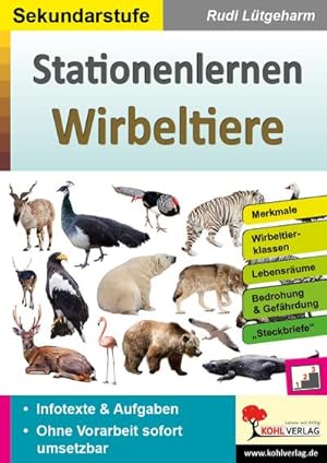 Immagine del venditore per Stationenlernen Wirbeltiere : bersichtliche Aufgabenkarten fr die Sekundarstufe venduto da AHA-BUCH GmbH