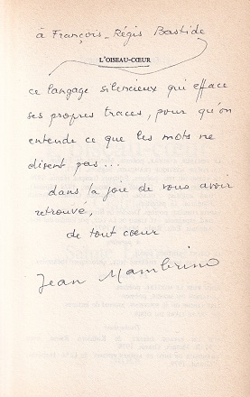 Bild des Verkufers fr L'oiseau-coeur prcd de Clairire et Sainte Lumire. zum Verkauf von Librairie Vignes Online