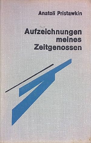 Imagen del vendedor de Aufzeichnungen meines Zeitgenossen a la venta por books4less (Versandantiquariat Petra Gros GmbH & Co. KG)