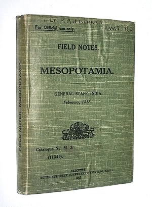 Bild des Verkufers fr Field Notes Mesopotamia February 1917 - For Official Use Only - Catalogue No. M.3 (11349) zum Verkauf von Dendera