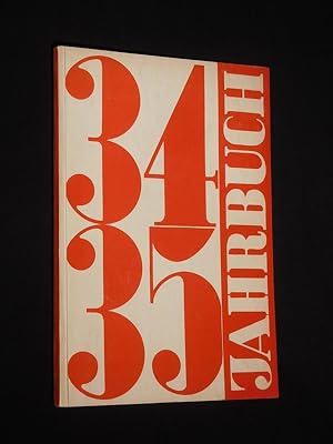Zürcher Stadttheater, Jahrbuch 1934/35, Dreizehnter Jahrgang. Herausgegeben von Karl Schmid-Bloss