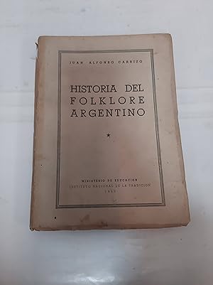 Imagen del vendedor de Historia del Folklore Argentino a la venta por SoferBooks
