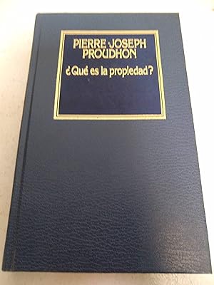 Imagen del vendedor de Qu es la propiedad? a la venta por SoferBooks