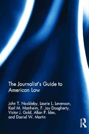 Bild des Verkufers fr Journalists' Guide to American Law zum Verkauf von GreatBookPrices