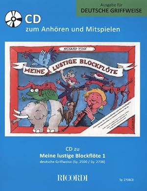 Bild des Verkufers fr Meine lustige Blockfloete (deutsche Griffw.), 1 Audio-CD zum Verkauf von moluna
