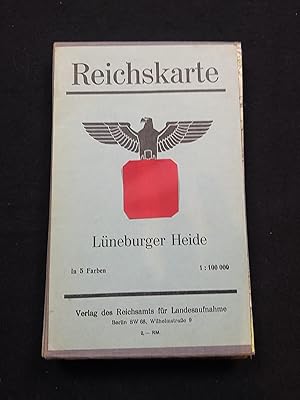 Reichskarte - Lüneburger Heide. In 5 Farben. Karte in 24 Segmenten auf Leinen. Maßstab 1 : 100 000.