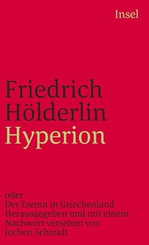 Bild des Verkufers fr Hyperion oder Der Eremit in Griechenland zum Verkauf von Versandantiquariat Felix Mcke