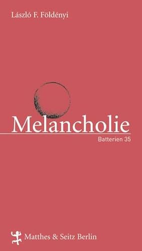Seller image for Melancholie for sale by Versandantiquariat Felix Mcke