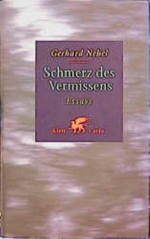 Seller image for Schmerz des Vermissens: Essays for sale by Versandantiquariat Felix Mcke