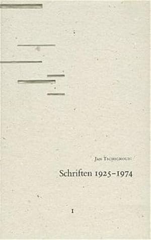 Bild des Verkufers fr Schriften 1925-1974, 2 Bde., Bd.1, Schriften 1925-1946 zum Verkauf von Versandantiquariat Felix Mcke