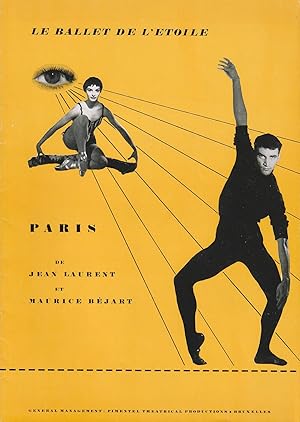 Programmheft LE BALLET DE L'ETOILE PARIS DE JEAN LAURENT ET MAURICE BEJART TOURNEE-PROGRAMM 1957 ...