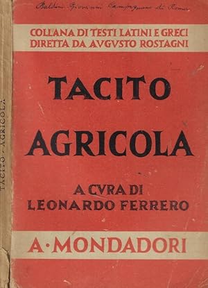 Immagine del venditore per Tacito Agricola venduto da Biblioteca di Babele