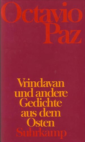 Bild des Verkufers fr Vrindavan und andere Gedichte aus dem Osten: Spanisch und deutsch zum Verkauf von Versandantiquariat Felix Mcke