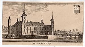 Antique Print-CASTLE-HOBOKEN-BELGIUM-CASTELLUM-le Roy-c. 1700